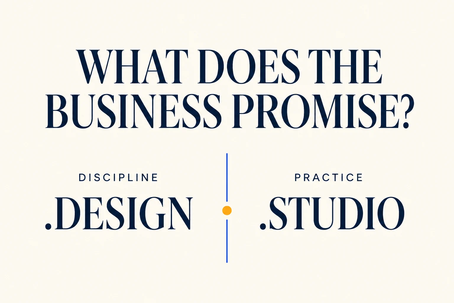 A focused creative-business choice between .design and .studio