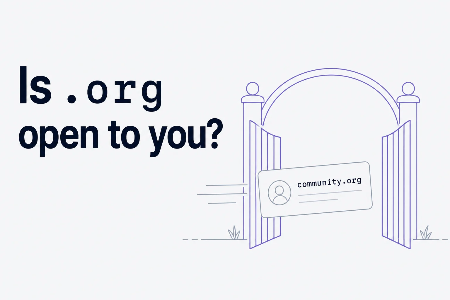 Community.org membership card passing through an open gateway